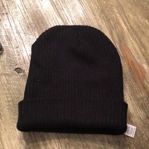 Black knit beanie